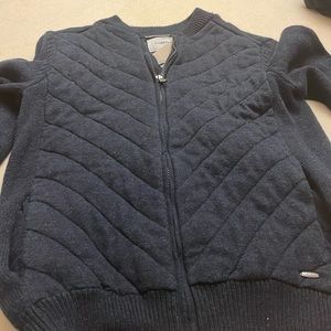 NEW zara full zip navy boys